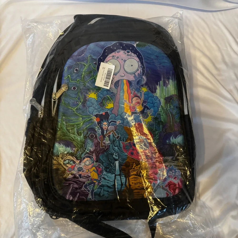 Rick and Morty Backpack Lunchbox Pencil Case 3 Piece School Set new‎ 17